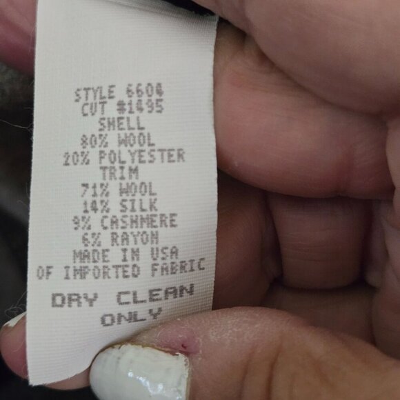 Canvasbacks Lutton & Horsfield Vintage Wool Tyrolian Cropped Jacket Size 12 - Picture 6 of 6